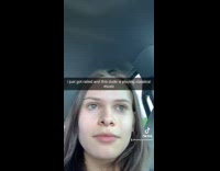 Collab BitchMP - Girl sitting in car seatbelt on classical music playing