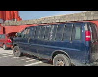 Blue Van Found with Graffiti on It 