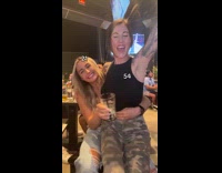 Collab ComSlams - Two ladies with age gap relationship hugging