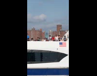 Collab WINY - Man waving from the ferry 