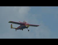 Planes take off together and separate in sky