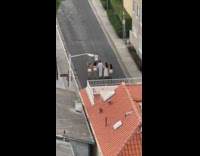 Collab IITW - Group dance tiktok video at the street