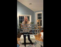 Collab ClipsIG - Lady Sings Karaoke in Front of Family