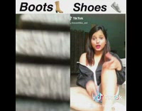 tiktok shoe challenge girl changes clothes 
