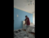 Guy falls off bed lands on arm 