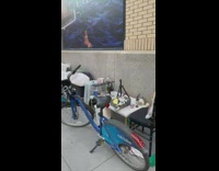 Couch kitchen and tv left on street