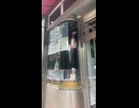 Wonder bread loaves hang from ceiling building