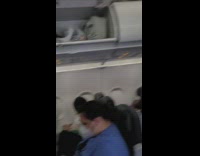 Water vapor come out inside of plane