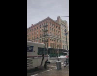 Large skeleton decoration on fire escape 