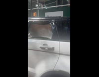 White range rover with parking ticket 