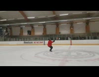 Hockey player does backflip on ice 