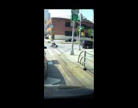 Man wipes out on blue citibike walks away 
