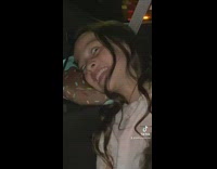 Girl lets out scary good night car ride 