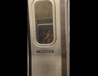 Collab Subway Creatures - Woman dress dance twerk at subway station