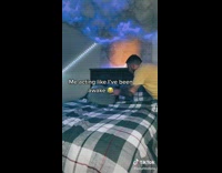 Guy hears mom starts making his bed 