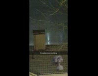 Halo Phenomenon seen at night outside house