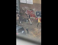 Group of friends social distance wishing a happy birthday