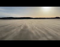 Speed wind on sand looked like clouds