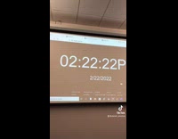 Classroom counting down clock and date 