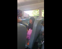 Girl asks call mom on school bus
