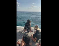 Collab Clips mpugc - Girl dancing on boat nearly flies off
