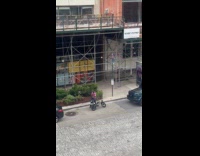 Man karaoke live performance on the street