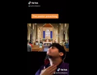 Guy says F the devil at church