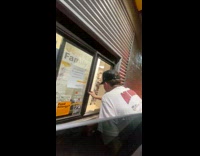 Collab BitchMP - Guy opens drive thru window monkey noises