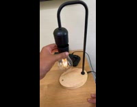 Guy magnetic black lightbulb light lamp design