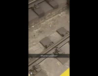Syringes and a dildo on the train tracks
