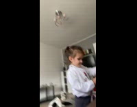 Collab BitchIG2 - Little girl pretending to give her cousin laying down a back massage