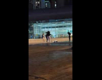 Three women tiktok dance at the park