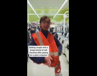 Woman gets caught stealing at checkout