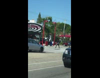 Man photo shoot gasoline station Voline Service