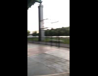 Guy plays basketball without hoop net park