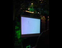 People react to Dino game on screen