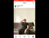 Guy catches lit cigarette in mouth smoke 