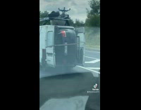 Collab ClipsIG - Van Travels with Car Fitted Behind it