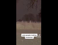 Collab KaleSaladIG - Girl hit by blizzard wave in snow