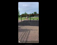 White shorts guy front flip swings playground
