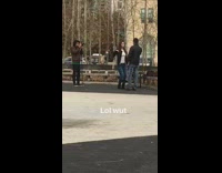 Couple dance no music courtyard green shirt