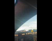 Submitter shows rainbow colored clouds 