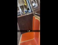 Guy on train wears two face masks 