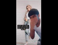 Black beanie guy covers eyes peeks hijabis 