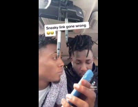 Guy in car with friend calls girl 