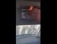 Guy put passenger princess sticker inside car