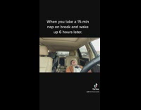 Guy takes nap in car sleeps for rest of shift 