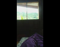 Mountain view from the window inside the bedroom