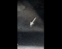 Used dirty needle under the bus seat