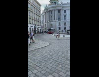 Woman in crop top walkover in reverse